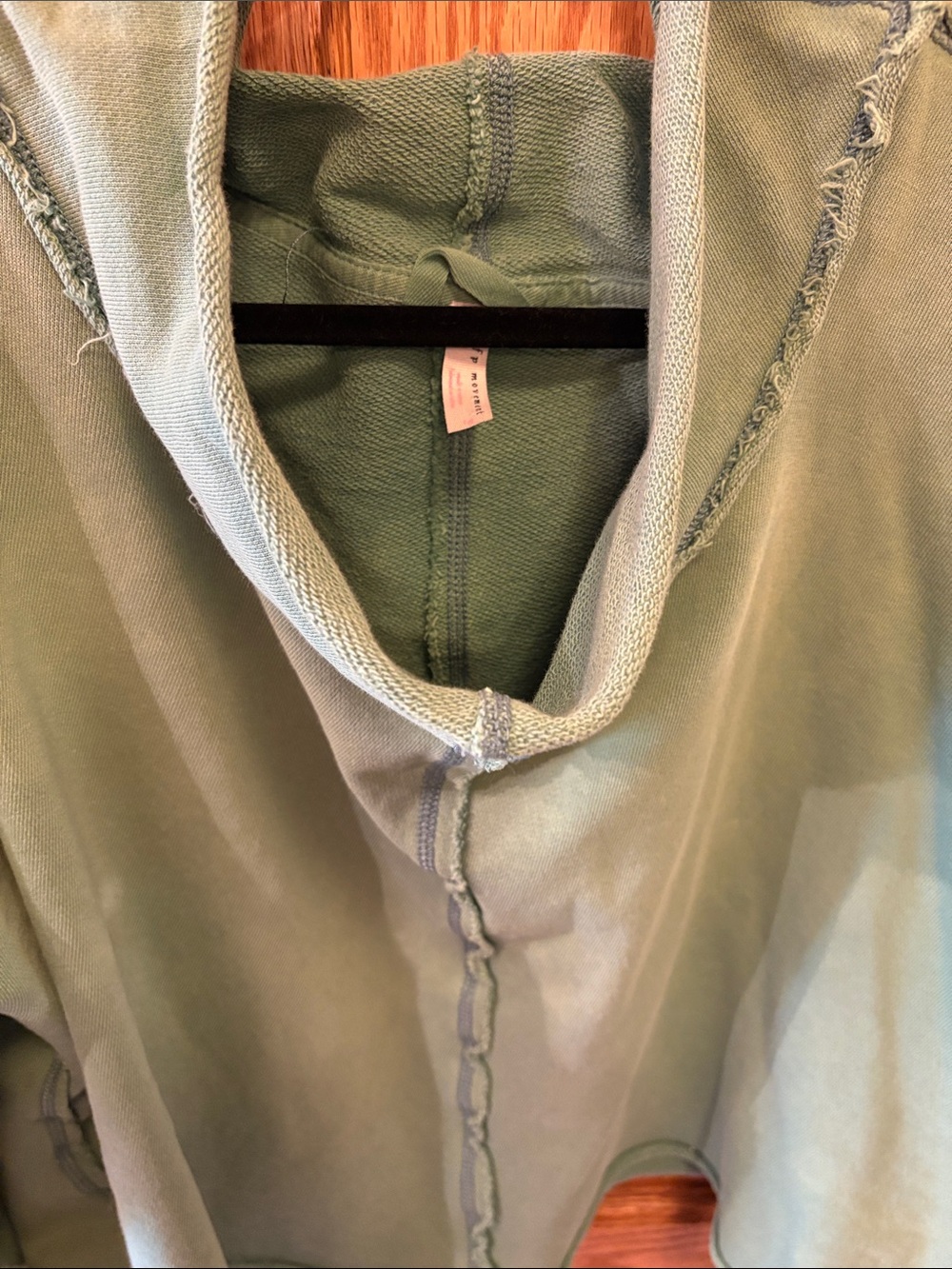 FP Movement by Free People Washed Teal Green Cropped Oversized Sweatshirt - Picture 6 of 13
